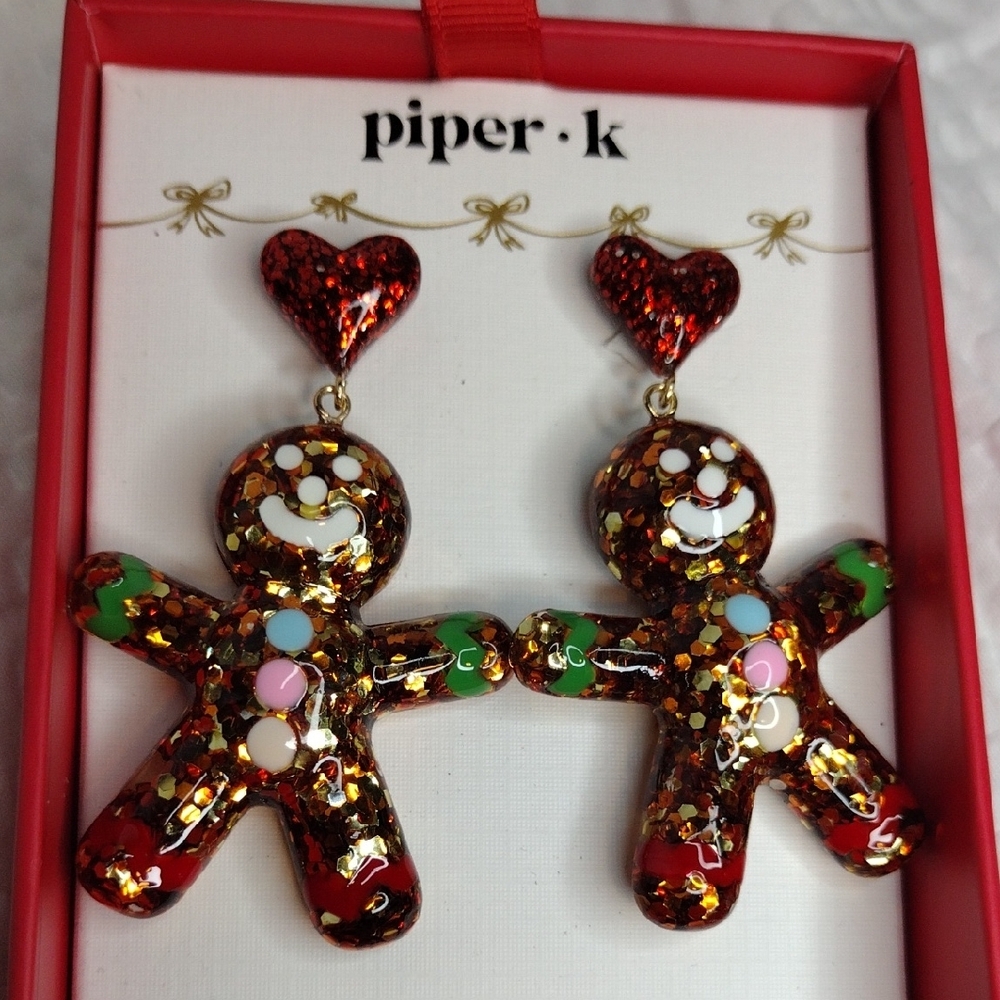 Piper K Multicolor Gingerbread Earrings - Picture 3 of 6